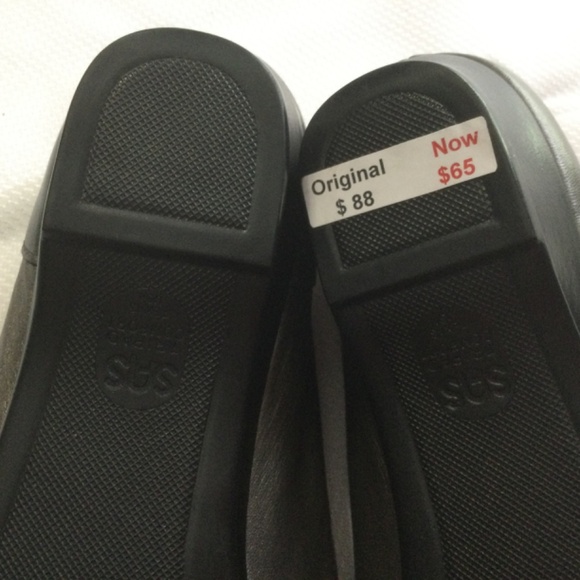 SAS Easier Tripad Comfort Leather Pewter Wedge Heel Loafer Shoes Women 12W - Picture 7 of 9